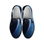 Endless Space Print Black Slip On Shoes