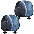 Endless Space Print Car Headrest Covers