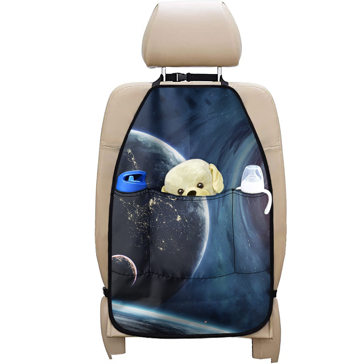 Endless Space Print Car Seat Organizers