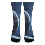 Endless Space Print Crew Socks