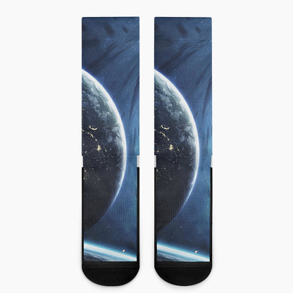 Endless Space Print Crew Socks