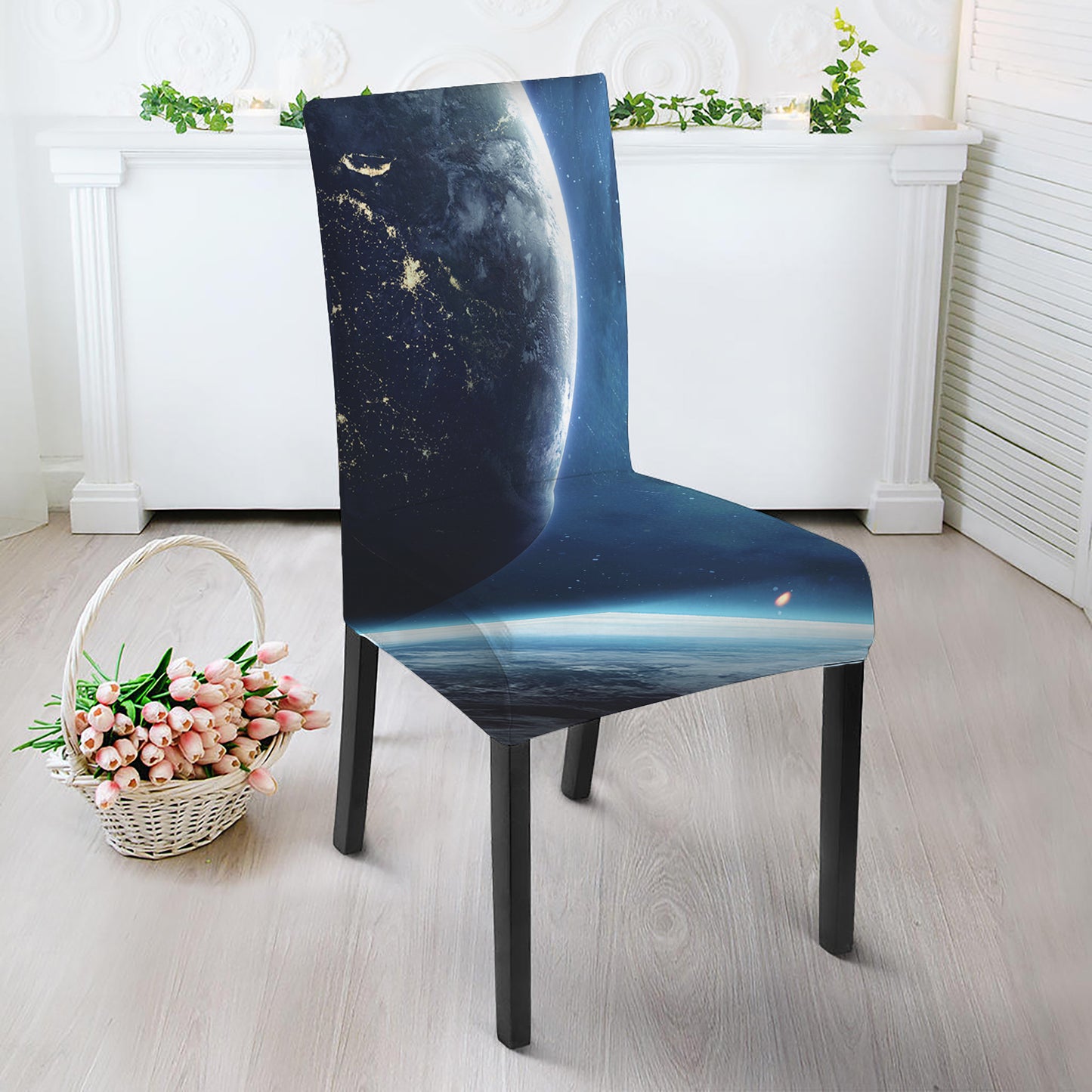 Endless Space Print Dining Chair Slipcover