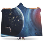Endless Space Print Hooded Blanket