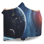 Endless Space Print Hooded Blanket