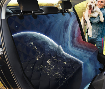 Endless Space Print Pet Car Back Seat Cover