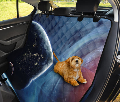 Endless Space Print Pet Car Back Seat Cover