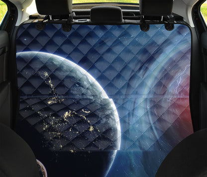 Endless Space Print Pet Car Back Seat Cover