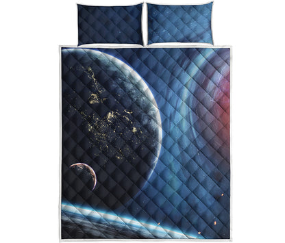 Endless Space Print Quilt Bed Set