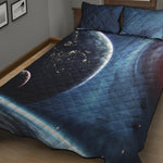 Endless Space Print Quilt Bed Set