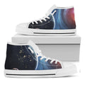 Endless Space Print White High Top Sneakers