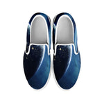 Endless Space Print White Slip On Shoes
