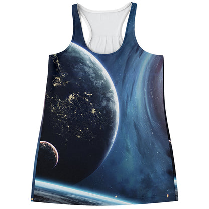 Endless Space Print Women's Racerback Tank Top