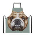 English Bulldog Portrait Print Apron