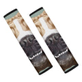 English Bulldog Portrait Print Car Seat Belt Covers