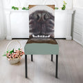 English Bulldog Portrait Print Dining Chair Slipcover