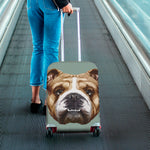 English Bulldog Portrait Print Luggage Cover