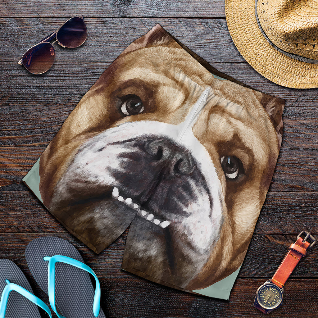 English Bulldog Portrait Print Men's Shorts