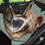 English Bulldog Portrait Print Pet Car Back Seat Cover