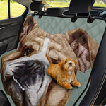 English Bulldog Portrait Print Pet Car Back Seat Cover