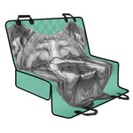 English Bulldog With Glasses Print Pet Car Back Seat Cover