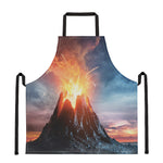 Erupting Volcano Print Apron
