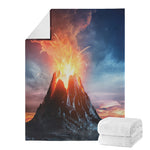 Erupting Volcano Print Blanket