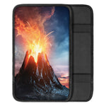 Erupting Volcano Print Car Center Console Cover