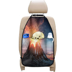 Erupting Volcano Print Car Seat Organizers