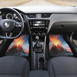 Erupting Volcano Print Front Car Floor Mats