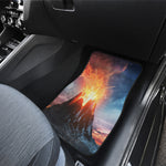 Erupting Volcano Print Front Car Floor Mats