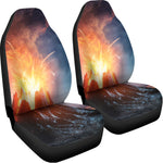 Erupting Volcano Print Universal Fit Car Seat Covers