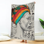 Ethnic African Girl Print Blanket