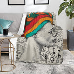 Ethnic African Girl Print Blanket
