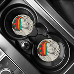 Ethnic African Girl Print Car Coasters