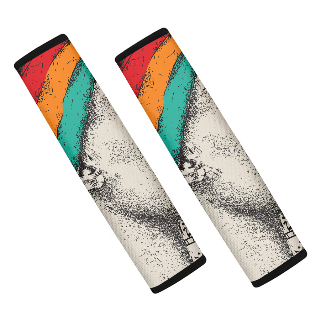 Ethnic African Girl Print Car Seat Belt Covers