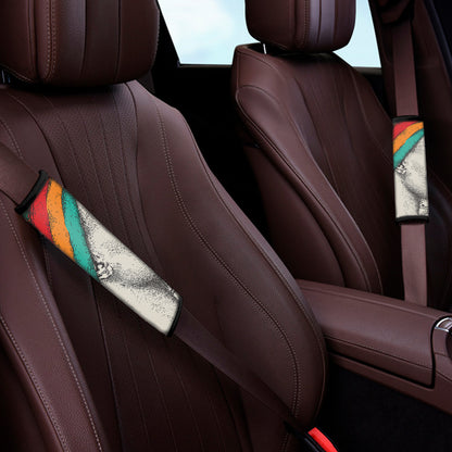 Ethnic African Girl Print Car Seat Belt Covers