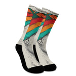 Ethnic African Girl Print Crew Socks