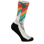 Ethnic African Girl Print Crew Socks