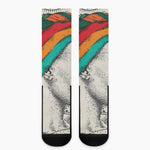 Ethnic African Girl Print Crew Socks