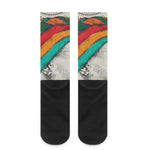 Ethnic African Girl Print Crew Socks