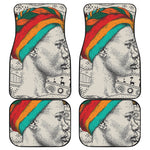 Ethnic African Girl Print Front and Back Car Floor Mats