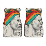 Ethnic African Girl Print Front Car Floor Mats
