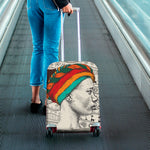 Ethnic African Girl Print Luggage Cover