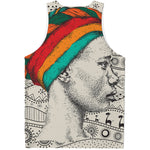 Ethnic African Girl Print Men's Tank Top