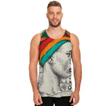 Ethnic African Girl Print Men's Tank Top
