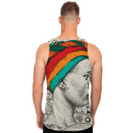 Ethnic African Girl Print Men's Tank Top