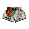 Ethnic African Girl Print Muay Thai Boxing Shorts