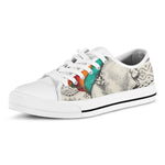 Ethnic African Girl Print White Low Top Shoes