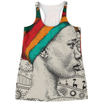 Ethnic African Girl Print Women's Racerback Tank Top