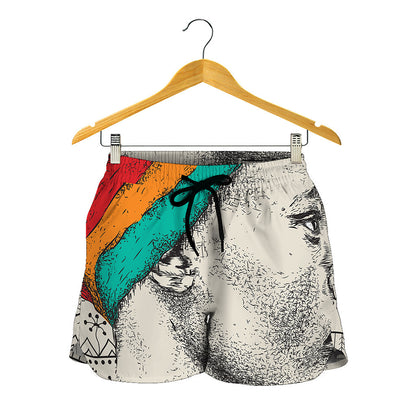 Ethnic African Girl Print Women's Shorts